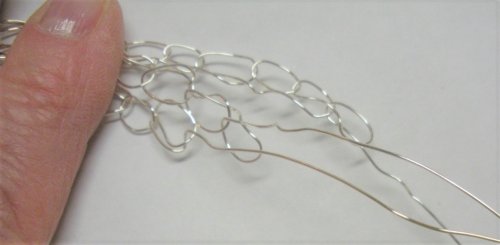 Judy Larson's Wire Crocheted Necklace - , Contemporary Wire Jewelry, Crocheting, wire crocheted necklace